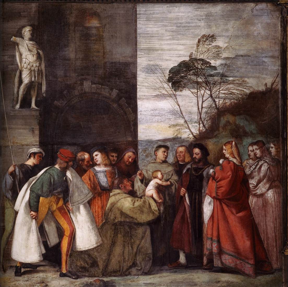 Titian, The miracle of the newborn child.